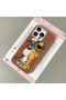 iPhone 16 Pro Max Compatible Brown Leather Textured Silicone Protects Camera Shock-Absorbing Case Cartoon - 2