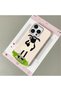 iPhone 16 Pro Compatible White Leather Textured Silicone Protects Camera Shock-Absorbing Case Cover - 2
