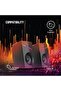 Gaming Stereo Speakers with Volume Knob, RGB Rainbow Lights & 6W Output - 6