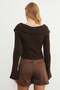 Zippered Madonna Collar Cardigan with Sleeve Detail - 8