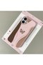 iPhone 16 Compatible Pink Leather Textured Silicone Protects Camera Shock-Absorbing Case Butterfly - 2
