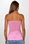 Women's Pink Strapless Button Detailed Slit Ottoban Blouse Vs00225 - 4