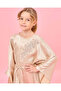 Girls Gold Kaftan Embellished Dress - 2