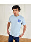 Men Blue Printed T-Shirt - 5