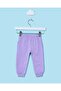 Infant Girls Lilac Printed Track Pants - 3