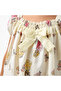 Juniors Printed Night Dress with Bow Detail - 5