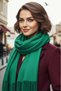 Women's Soft Textured Four Seasons Wearable Vegan Pashmina Shawl Scarf