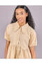 Senor Girls Beige Poplin Shirt Dress - 4