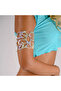 Silver Plated Hollow Crystal Belly Dance Arm Chain Bracelet Costume Accessories Performance Geometri - 5
