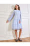 Senior Girls White Embellished Dress - 5