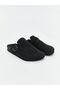 Lcw Steps Black Suede Look Men's Slippers