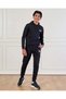 Senior Boys Black Plain Cut & Sew Hooded Sweatshirt - 2