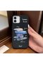 iPhone 11 Compatible Black Leather Textured Silicone Protects Camera Shock-Absorbing Case