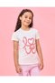 Girls Ivory Love Embellished T-Shirt