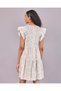 Senior Girls White Floral Print Poplin Dress - 3