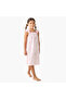 Bow Print Sleeveless Night Dress with Ruffle Detail - 2