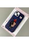 iPhone 15 Compatible Blue Leather Textured Silicone Protects Camera Shock-Absorbing Case Hedgehog - 3