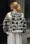 Ecru Floral Embroidered Lined Jacket Vs00717 - 7