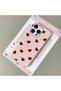 iPhone 16 Pro Compatible Pink Leather Textured Silicone Protects Camera Shock-Absorbing Case Heart - 2