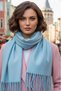 Women's Soft Textured Four Seasons Wearable Vegan Pashmina Shawl Scarf - 5