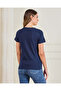 Women Navy Printed T-Shirt - 3