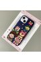 iPhone 13/14 Compatible Blue Leather Texture Silicone Protects Camera Shock-Absorbing Case Cartoon - 3