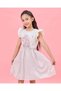 Girls Pink Printed Unicorn Dress
