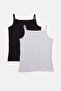 Girls White And Black Vest Set (Pack Of 2) - 2