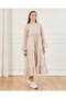 Senior Girls Beige Printed Maxi Dress - 4