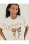 Senior Girls Cream Jacquard Top With Print - 4