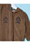 Infant Boys Brown Hooded Front Zip Jog Set (2 Piece) - 2