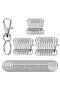 Mixed Size 50PCS Swivel Snap Hooks With Key Rings Metal Swivel Lobster Claw Clasps In Clasps In Asso