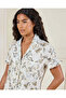 Women White Printed Nightshirt - 4