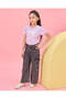 Girls Lilac Love Placement Print T-Shirt - 5