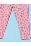 Infant Girls Peach Floral Print Leggings - 3