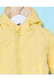 Infant Girls Yellow Hooded Quilt Jacket - 2