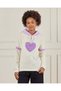 Senior Girls Beige Hooded Sweatshirt