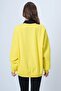 Yellow Unisex Printed Crew Neck Knitwear Sweatshirt Vs01312 - 7