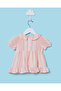 Infant Girls Pink Striped Dress - 4