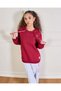 Senior Girls Burgundy Embroidered Sweatshirt - 6