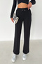 Women's Loose Fit Pants with Stitching Detail – Motion Ease - 2