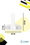 White Window Safety Lock Children's Burglar Lock Pullable PVC 4 Pieces - 2