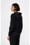 Full Zip Hoodie Sweatshirt Women's Black Sweatshirt - 118406-Kk001 - 2