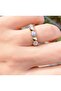 Steel Zircon Stone Ring Does Not Tarnish. Adjustable to the Finger. - 3
