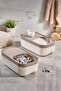 Apex 3 Pieces 7.5 Lt Multi-Purpose Grain Food Legumes Dry Food Box Storage Container with Wheels - 3