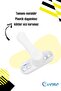 White Window Safety Lock Children's Burglar Lock Pullable PVC 4 Pieces - 3
