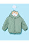 Infant Girls Green Hooded Quilt Jacket