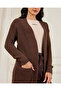 Women Brown Long Knitted Cardigan - 4