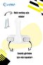 White Window Safety Lock Children's Burglar Lock Pullable PVC 4 Pieces - 4