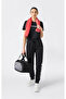 Script Shop Rib Cuff Pants Black Women's Sweatpants - 118429-Kk001